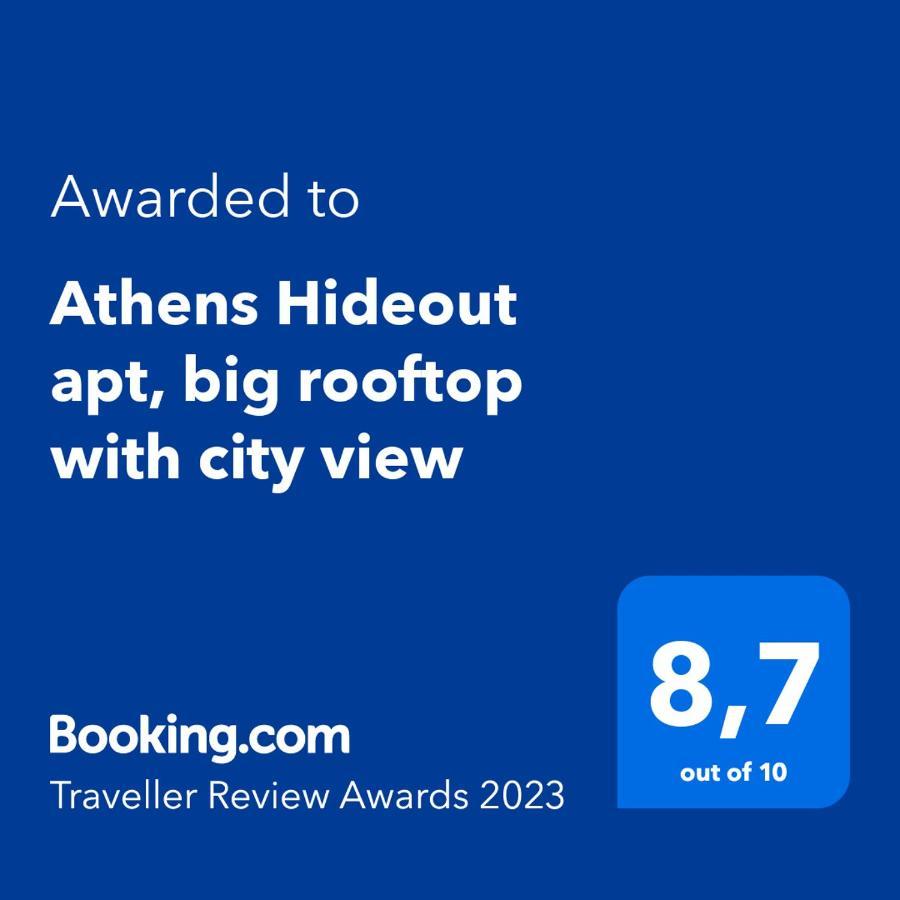 Athens Hideout Apt, Big Rooftop With City View Atenas Exterior foto